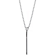 Load image into Gallery viewer, Personalized Black Dog Tag Photo Pendant Necklace