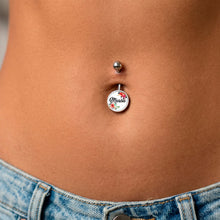 将图片加载到图库查看器,Custom Floral Personalized Name Belly Ring