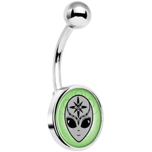 将图片加载到图库查看器,Third Eye Cute Alien Belly Ring