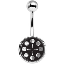 Load image into Gallery viewer, Phases of the Moon Belly Ring