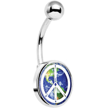 将图片加载到图库查看器,Peace on Earth Belly Ring
