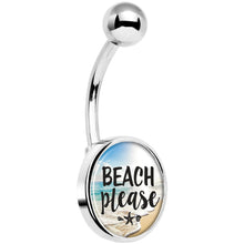 将图片加载到图库查看器,Tropical Paradise Beach Please Belly Ring