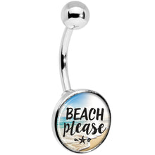 将图片加载到图库查看器,Tropical Paradise Beach Please Belly Ring