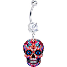将图片加载到图库查看器,Acrylicious Happy Sugar Skull Dangle Belly Ring