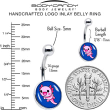 将图片加载到图库查看器,Adorable Axolotl Belly Ring by Onyx O