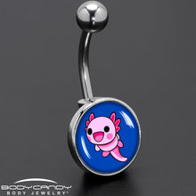 将图片加载到图库查看器,Adorable Axolotl Belly Ring by Onyx O