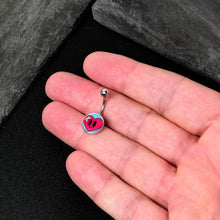 将图片加载到图库查看器,Bandaged Heartbreak Heart Belly Ring by Onyx O