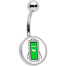 将图片加载到图库查看器,Battery Full Belly Ring by Onyx O