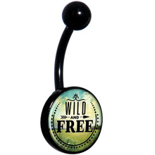 将图片加载到图库查看器,Wild and Free Black Belly Ring