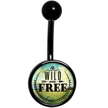 将图片加载到图库查看器,Wild and Free Black Belly Ring