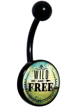 将图片加载到图库查看器,Wild and Free Black Belly Ring
