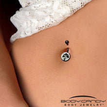 Load image into Gallery viewer, Glow in the Dark Mystic Mushroom Belly Ring by Onyx O