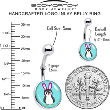 将图片加载到图库查看器,Bunny Penguin Belly Ring by Onyx O