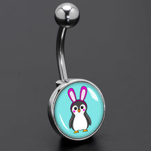 将图片加载到图库查看器,Bunny Penguin Belly Ring by Onyx O