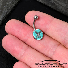 将图片加载到图库查看器,Bunny and Crossbones Belly Ring by Onyx O