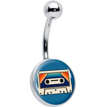 将图片加载到图库查看器,Retro Cassette Tape Belly Ring by Onyx O