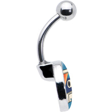 将图片加载到图库查看器,Retro Cassette Tape Belly Ring by Onyx O