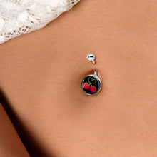 Load image into Gallery viewer, Cherry Heart Belly Ring by Onyx O