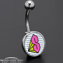 将图片加载到图库查看器,Hot Pink Cool S Belly Ring by Onyx O