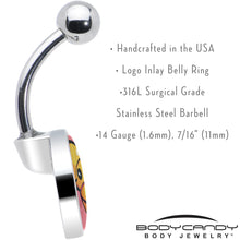 Load image into Gallery viewer, Quaso Croissant Belly Ring by Onyx O