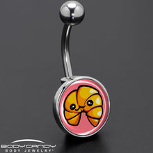 Load image into Gallery viewer, Quaso Croissant Belly Ring by Onyx O