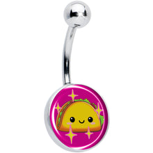 Load image into Gallery viewer, Mexican Fiesta Cute Taco Belly Ring by Onyx O