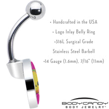 Load image into Gallery viewer, Mexican Fiesta Cute Taco Belly Ring by Onyx O