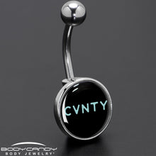 Load image into Gallery viewer, Phrase Logo CVNTY Belly Ring by Onyx O