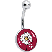 Load image into Gallery viewer, Love Me Not Flower Belly Ring by Onyx O