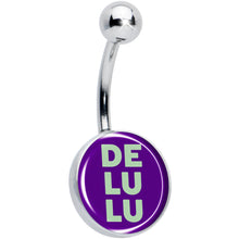 Load image into Gallery viewer, Word DELULU Belly Ring by Onyx O