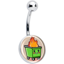 将图片加载到图库查看器,Dumpster Fire Belly Ring by Onyx O