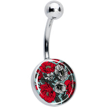 Load image into Gallery viewer, Blossom Creation Vibrant Bloom of Flowers Belly Ring by Onyx O