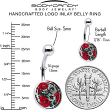 Load image into Gallery viewer, Blossom Creation Vibrant Bloom of Flowers Belly Ring by Onyx O