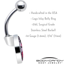 Load image into Gallery viewer, Blossom Creation Floral Love of Roses Belly Ring by Onyx O