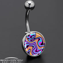 将图片加载到图库查看器,Funky Swirls Belly Ring by Onyx O