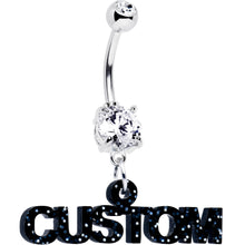 将图片加载到图库查看器,Custom Double Gem Personalized Name Belly Ring