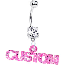 将图片加载到图库查看器,Custom Double Gem Personalized Name Belly Ring