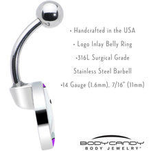 Load image into Gallery viewer, Ghost Belly Ring by Onyx O