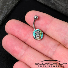 Load image into Gallery viewer, Cute Biting Baby Hippo Belly Ring