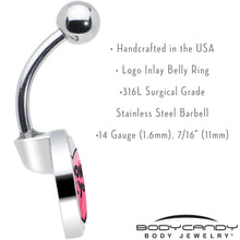 Load image into Gallery viewer, I Don't Like You Valentine Heart Belly Ring
