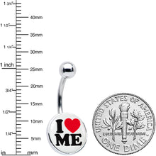 Load image into Gallery viewer, I Love Me Belly Ring by Onyx O