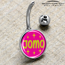 将图片加载到图库查看器,Pink JOMO Belly Ring by Onyx O