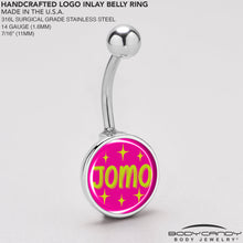 将图片加载到图库查看器,Pink JOMO Belly Ring by Onyx O