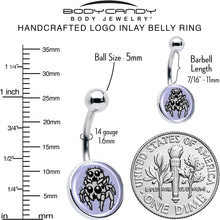 Load image into Gallery viewer, Leaping Leapfrog Spiders Belly Ring by Onyx O