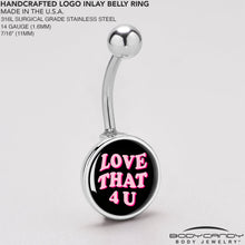 将图片加载到图库查看器,Love That 4 You Belly Ring by Onyx O