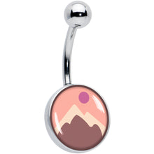 将图片加载到图库查看器,Mountain Sunrise Belly Ring by Onyx O