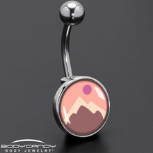 将图片加载到图库查看器,Mountain Sunrise Belly Ring by Onyx O