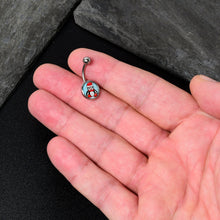 Load image into Gallery viewer, Snowfall Holiday Penguin Belly Ring by Onyx O