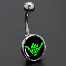 将图片加载到图库查看器,Shaka Hand Belly Ring by Onyx O