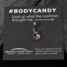 Load image into Gallery viewer, Burning Skull Candle Belly Ring by Onyx O